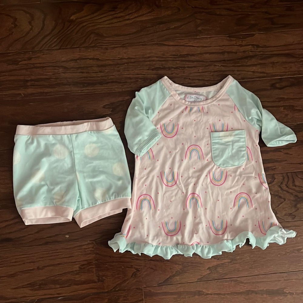 Sweethoney 4t pajama set rainbow